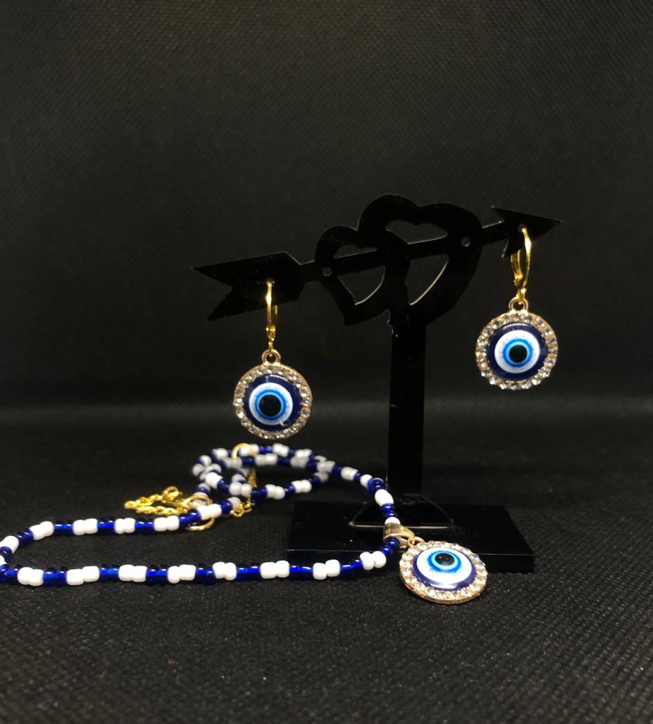 evil eye necklace set
