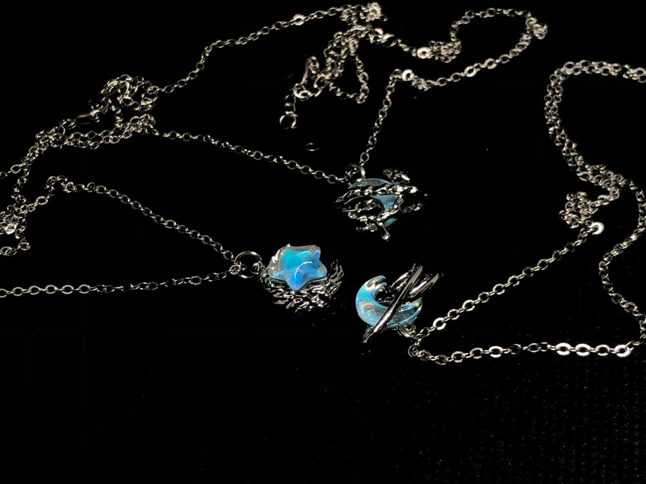 cresent style luminous pendant